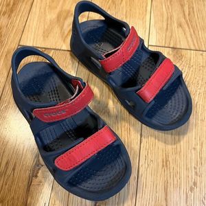 Crocs Navy Red Child’s Sandals 10
